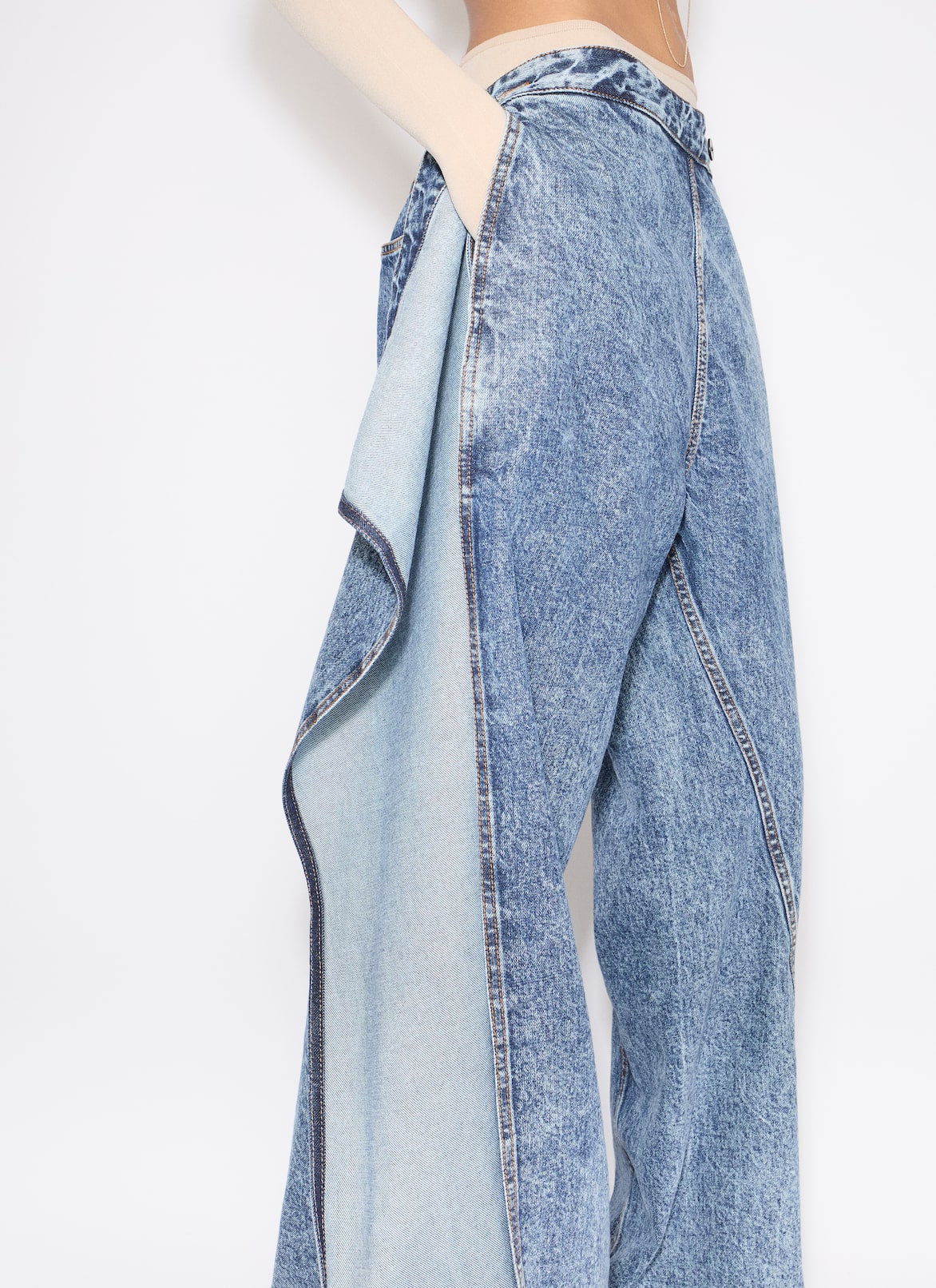 WRAP JEANS ALAÏA BLUE WRAP JEANS